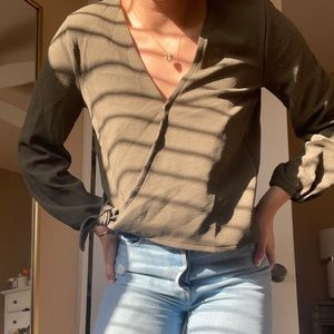 madewell tie top
